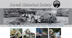 Desktop Screenshot of duvallhistoricalsociety.org